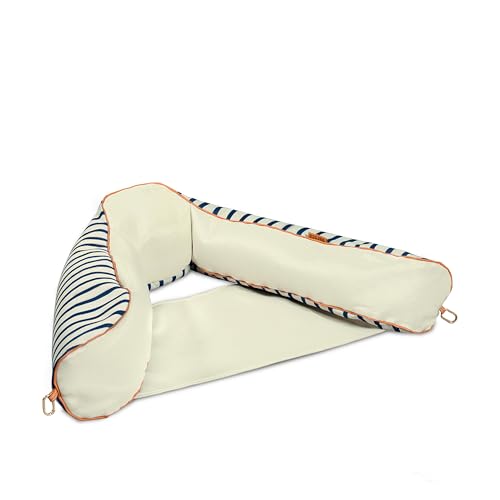 Big Joe Noodle Sling, No Inflation Needed, Pool Float with Armrests, Quick Draining Fabric, Cup Holder