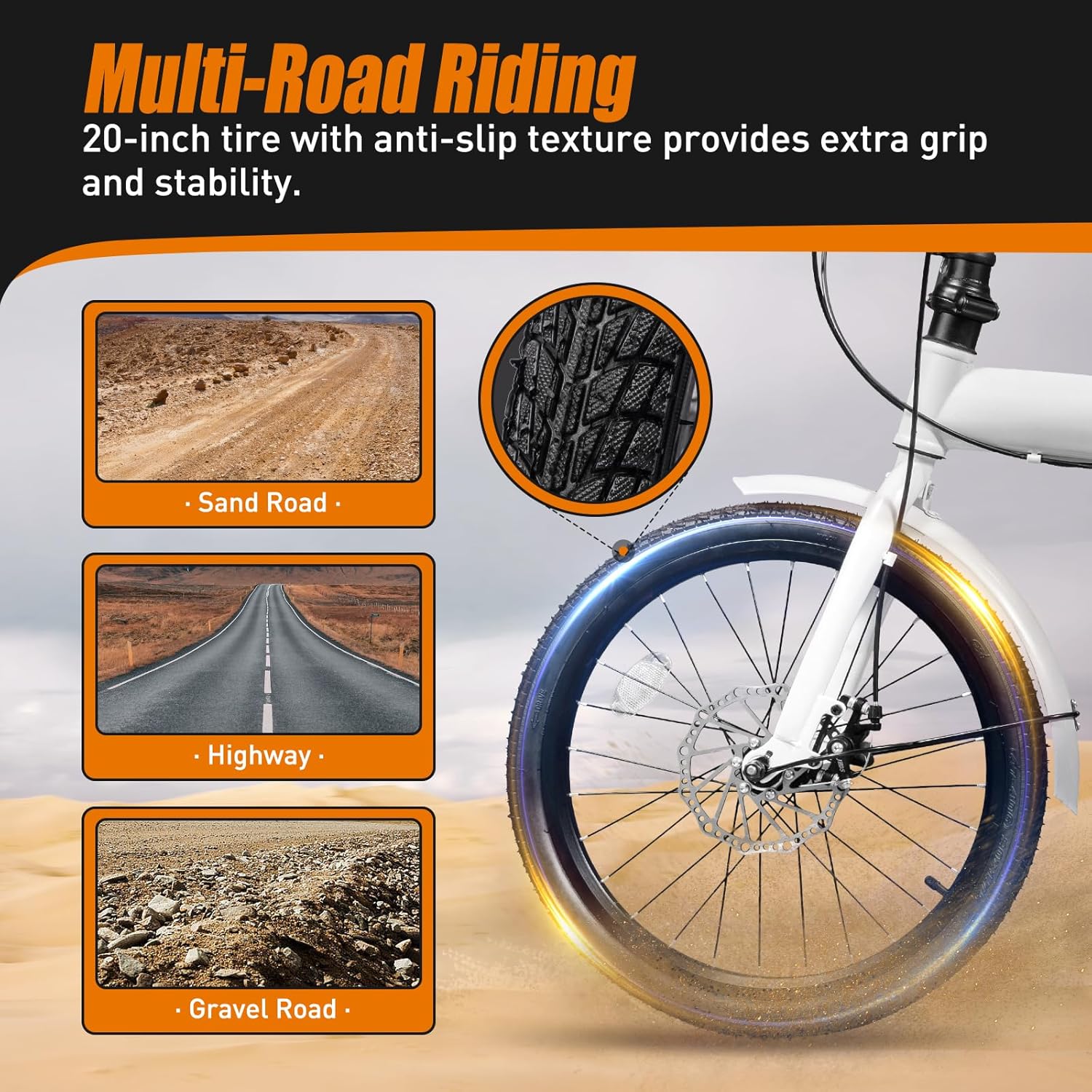 Foldable Bicycle,Folding Bike with 7 Speed Gears 20-inch Wheels Easy Folding City Bicycle with Disc Brake, Front and Rear Fenders…