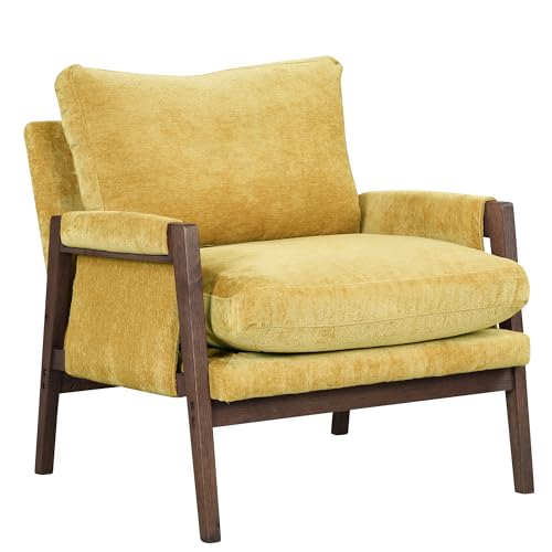 Roundhill Furniture Kelly Mid-Century Modern Accent Armchair, Green
