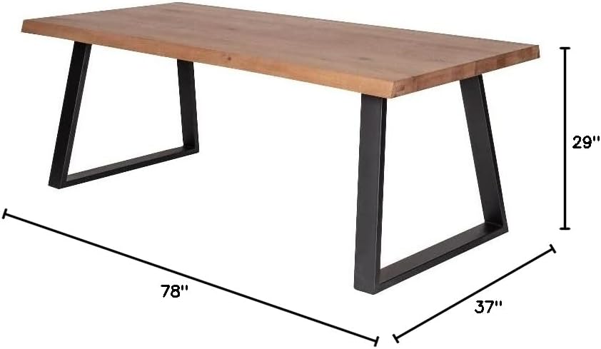 Moe's Home Collection Mila Live Edge Rectangular Dining Table