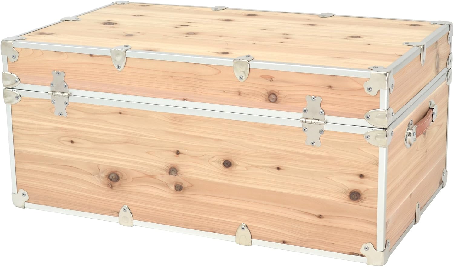 Rhino Trunk & Case Western Red Knotty Cedar Large Trunk For Foot Locker Style & End of Bed Storage 32x18x14