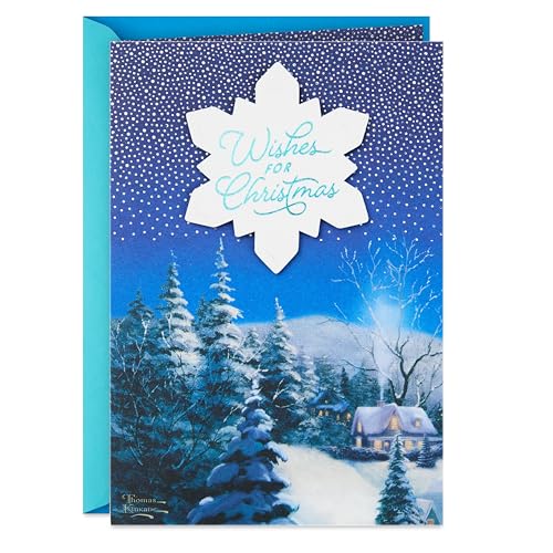 Hallmark Boxed Christmas Cards, Snowy Wreath (40 Cards and Envelopes)