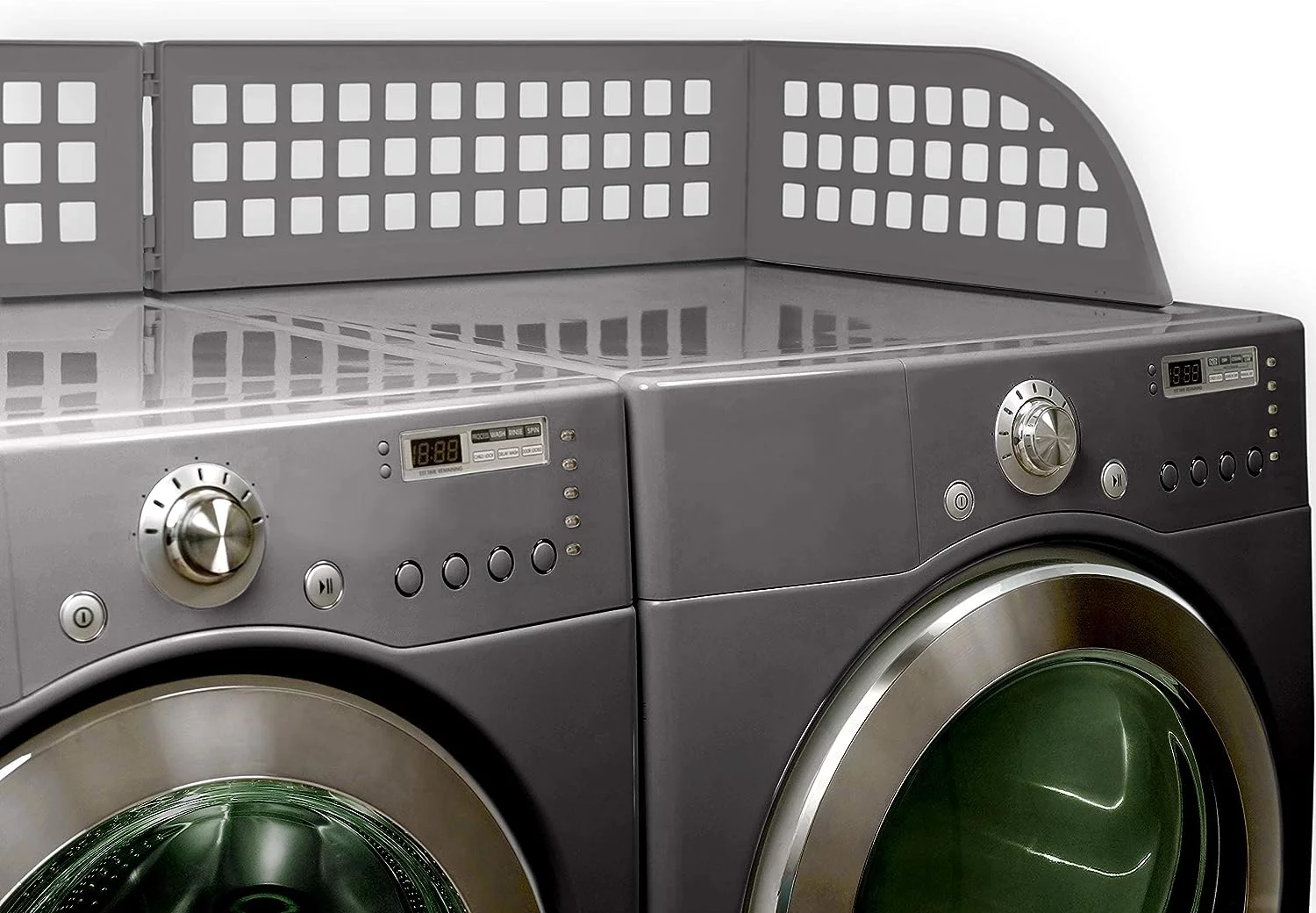 Haus Maus - The Original Laundry Guard - Keeps Laundry from Falling Behind Your Washer/Dryer - Magnetic - Fits Most Front Load Machines - 50.5