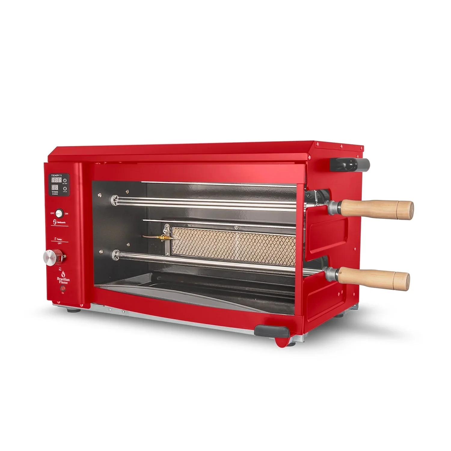 Brazilian Flame Churrasco® Rotisserie Gas Grill w/2-Skewers