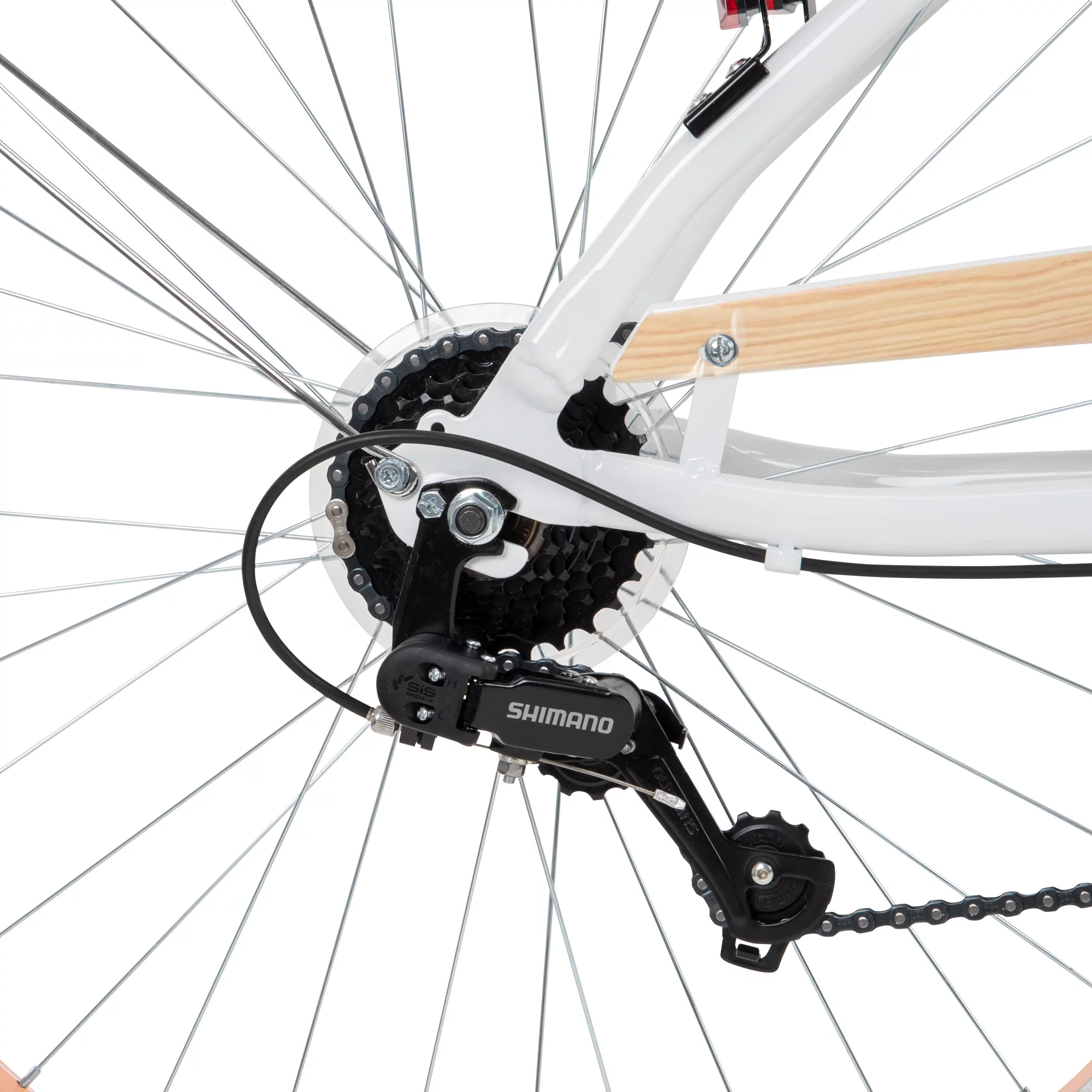 Panama Jack Parkside 27.5-In. 7-Speed Cruiser Bicycle for Women, White by Huffy