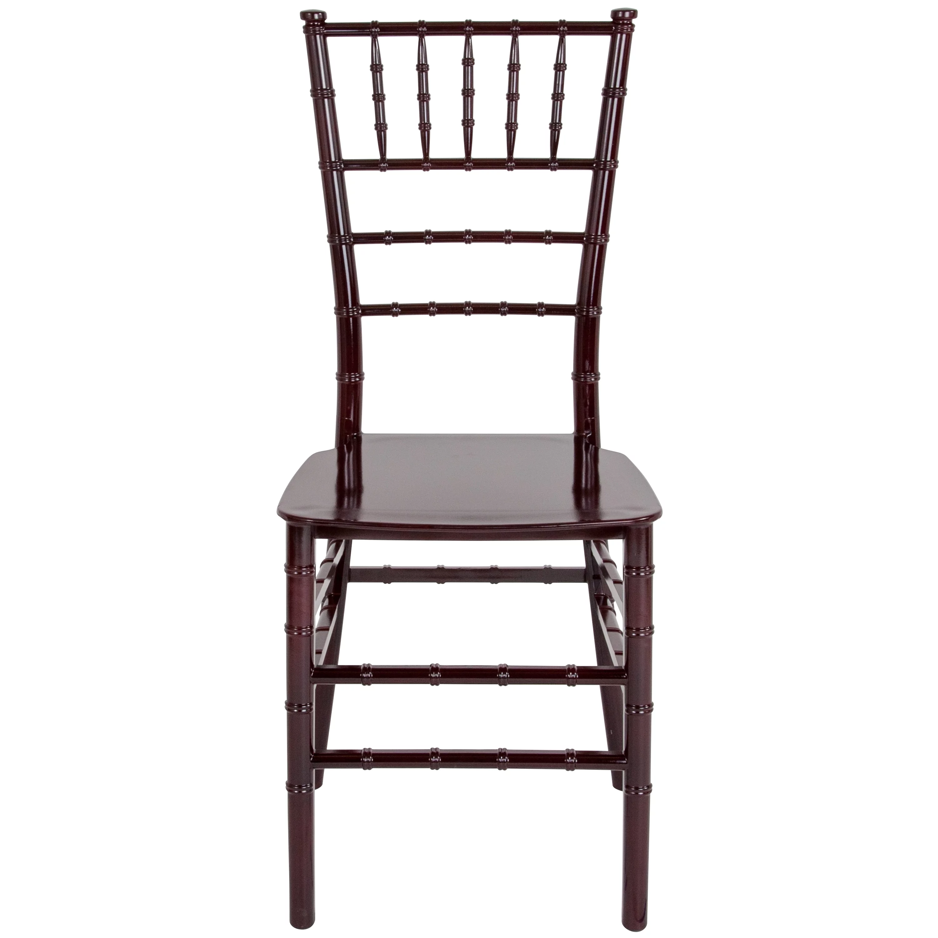 Flash Furniture HERCULES Series Mahogany Resin Stacking Chiavari Chair