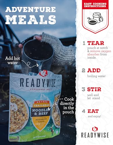 READYWISE - Favorite Kit, 9 Pack, Emergency Food Supply, MRE, Freeze Dried Food, Survival, Camping Essentials, Backpacking Meals, 15-Year Shelf Life
