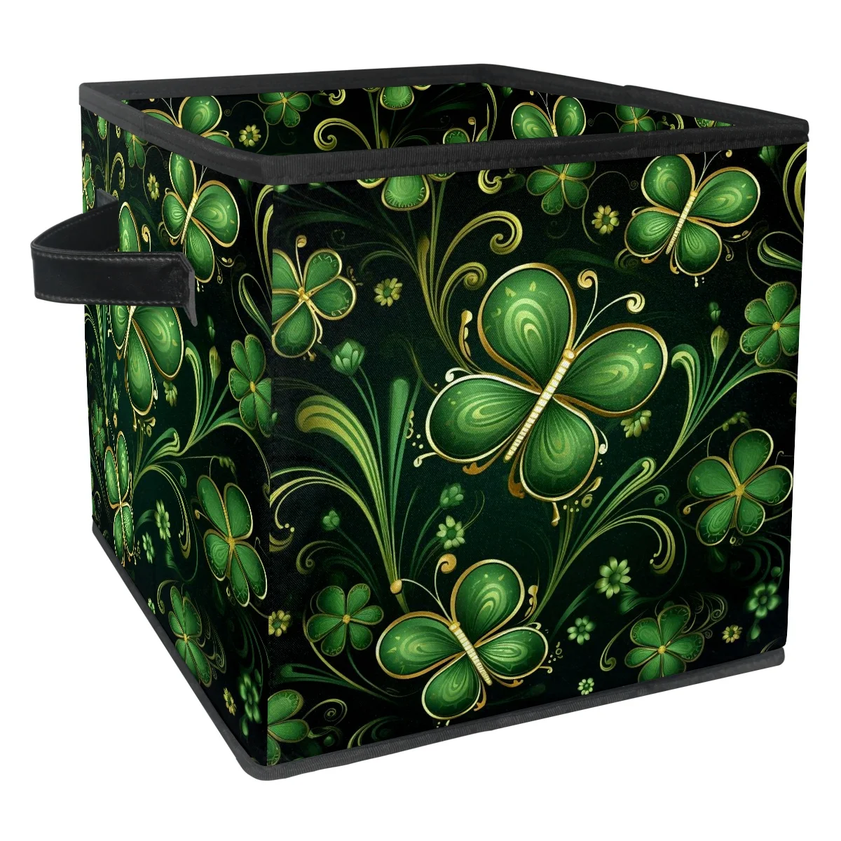 FeBohao Storage Bins Boxes Oxford Leather Handle Large Capacity Foldable Book Underbed Utility Pattern Pocketbook Farmhouse Toddler Laundry Print Houseware Versatile Basket Organizer beer