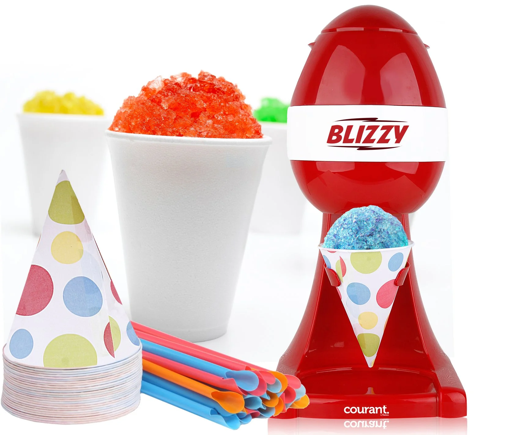 Courant CSM2081 Snow Cone Maker, Red