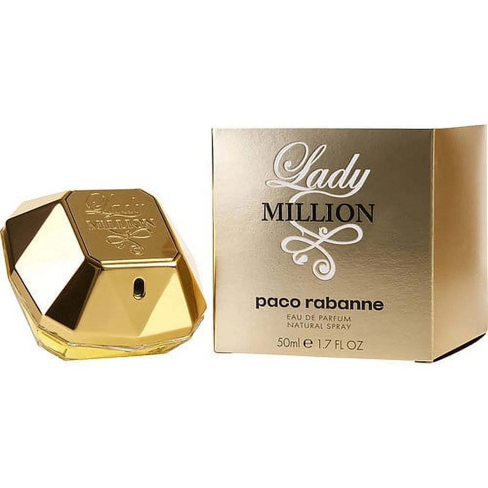 Paco Rabanne Lady Million Eau de Parfum Spray - 1.7 oz - Luxurious Floral and Fruity Scent