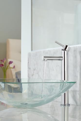 Moen Align Chrome One-Handle Single Hole Modern Vessel Sink Bathroom Faucet, 6192