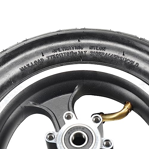 10inch Scooter Tire, 10x2.50 Inflatable Front Wheel Pneumatic Tire with 10x2.50 inner tube aluminium Wheel Hub Compatible with GOTRAX GMAX electric scooter