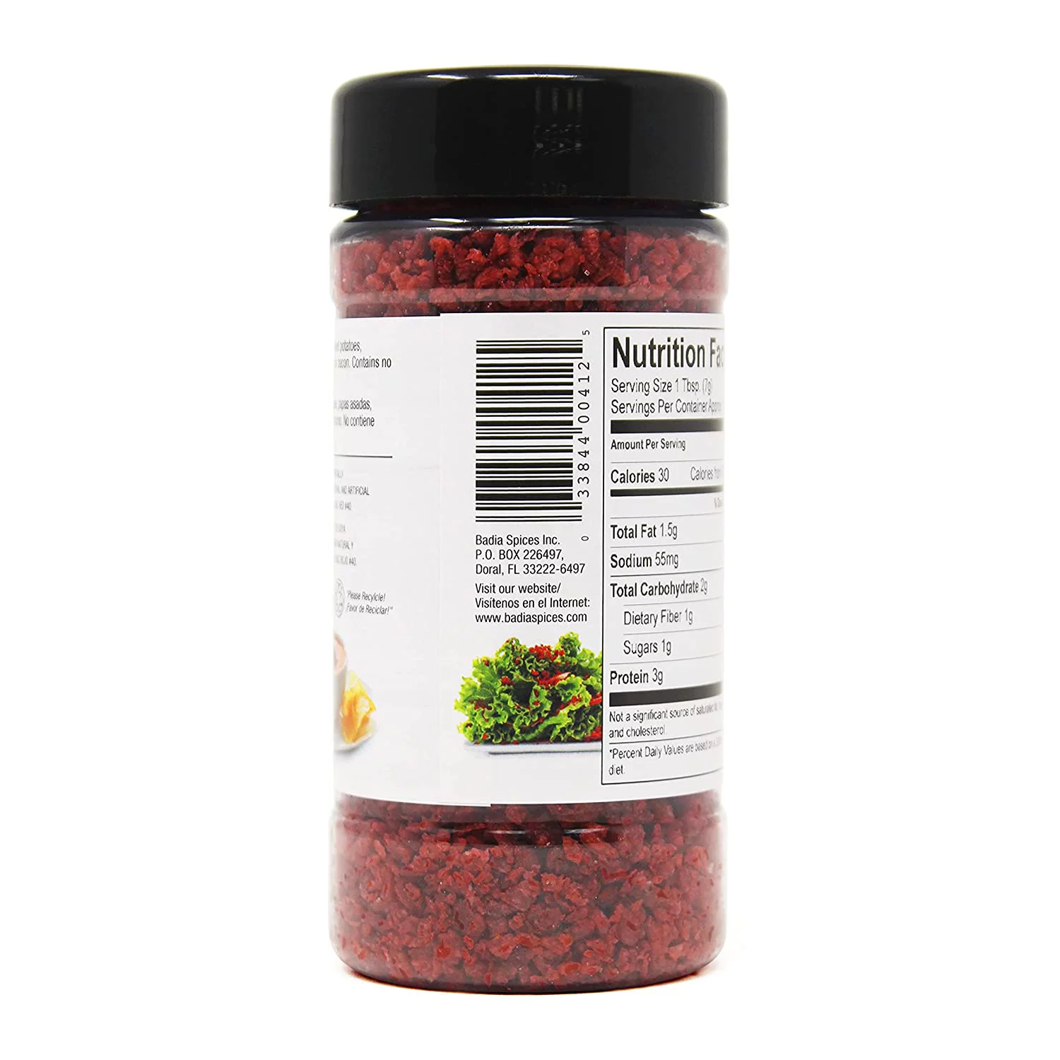 Badia Imitation Bacon Bits Salad Topping Shaker, 4 oz - 2 Case of 6