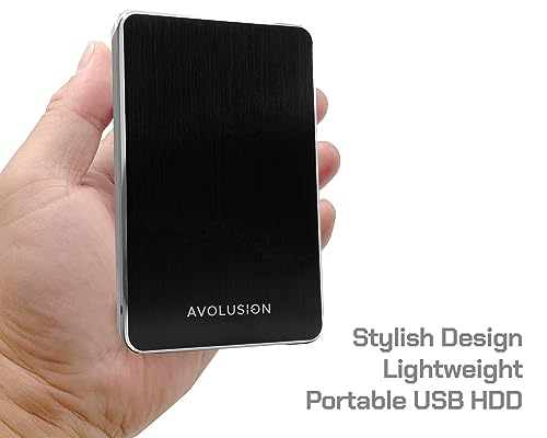 Avolusion M2 1TB USB 3.0 Portable External Gaming Hard Drive (for PC/Laptop, Windows & Xbox One/Series X|S Game Console, Pre-Formatted)