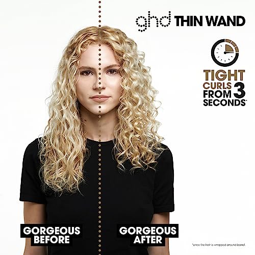 ghd Curve® Professional Hair Curling Irons & Wands | Soft Waves, Classic and Tight Curls | 0.5 –1.5 Inch Barrels’ | 365ºF Styling Temp Preventing Heat Damage + Auto Sleep Mode