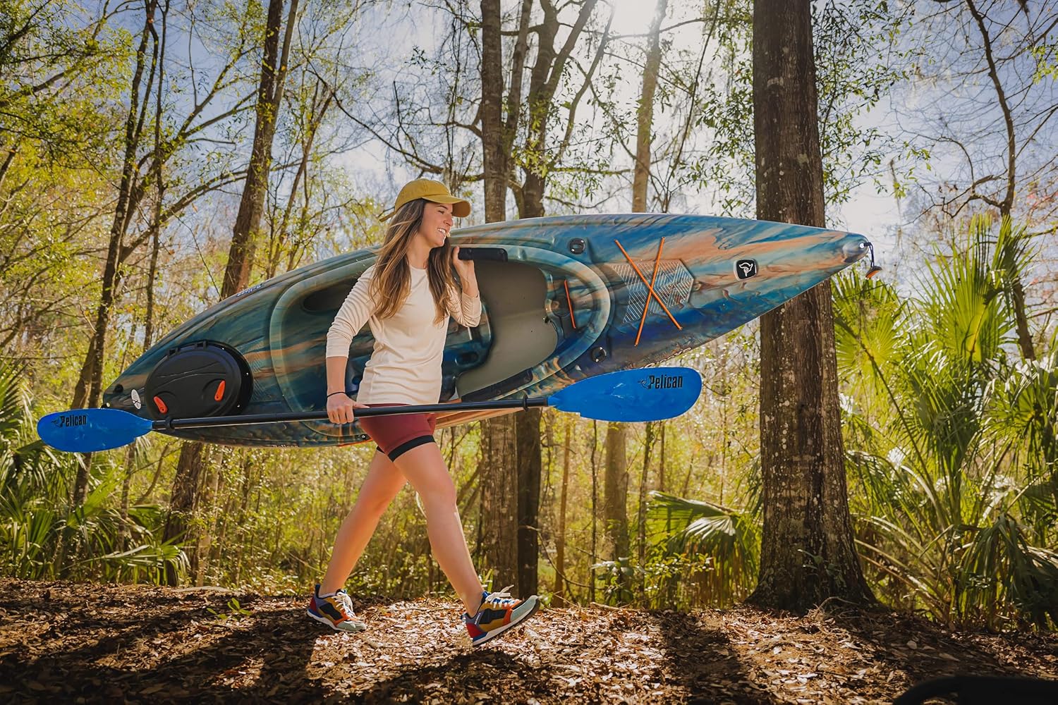 Pelican Argo 100XR - Premium Sit-in Recreational Kayak - Lightweight one Person Kayak - 10 ft - Cosmos