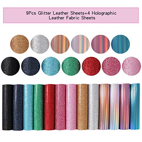 LITCHI Leather Bow Making Kit, Faux Leather Bow Kit, Faux Leather Bow Making Kit