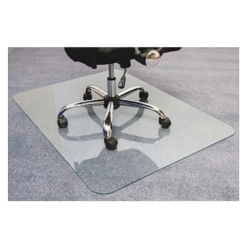 Floortex Glaciermat Glass Chairmat Home, Office, Hard Floor, Pile Carpet - 60