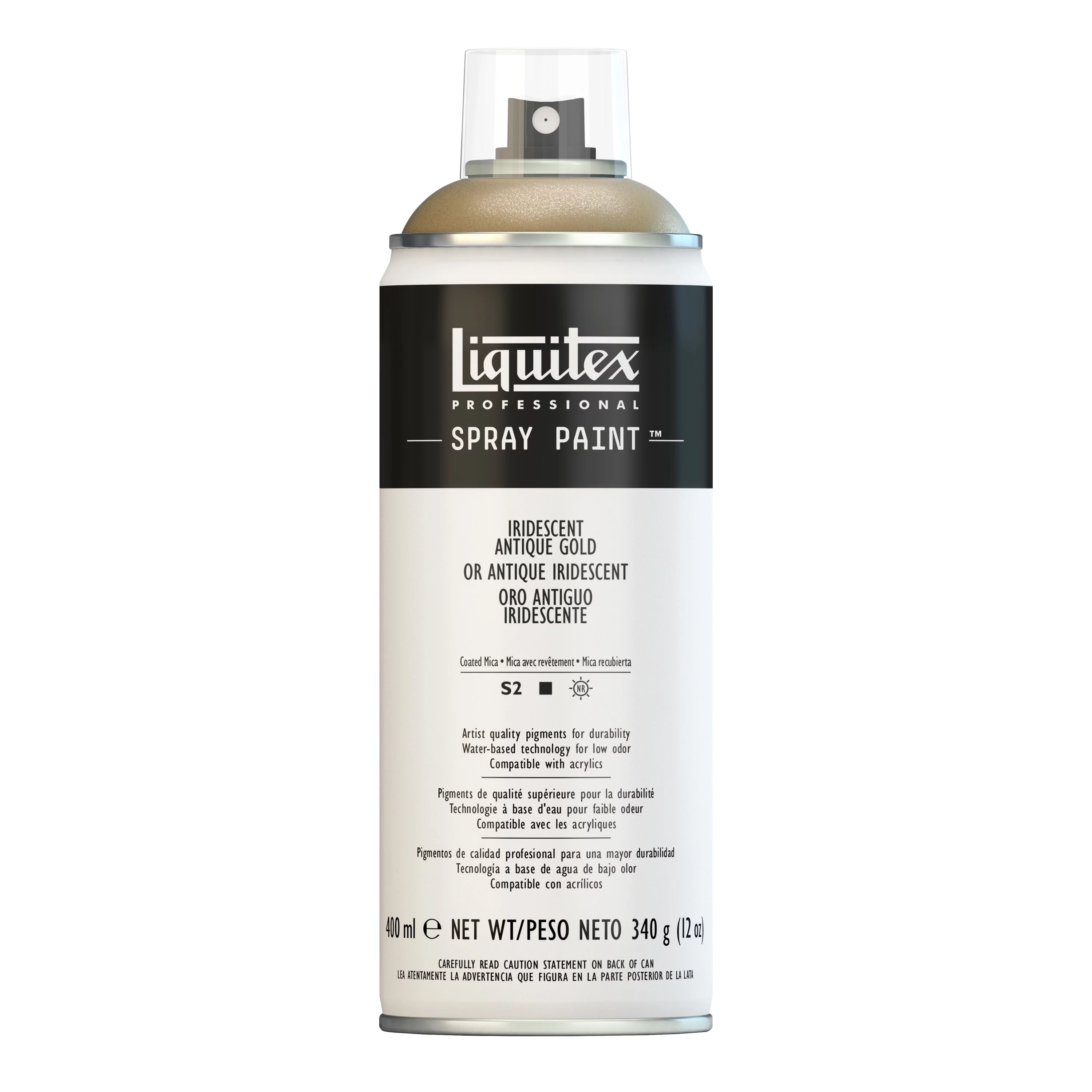 Liquitex Professional Spray Paint, 400ml, Iridescent Antique Gold