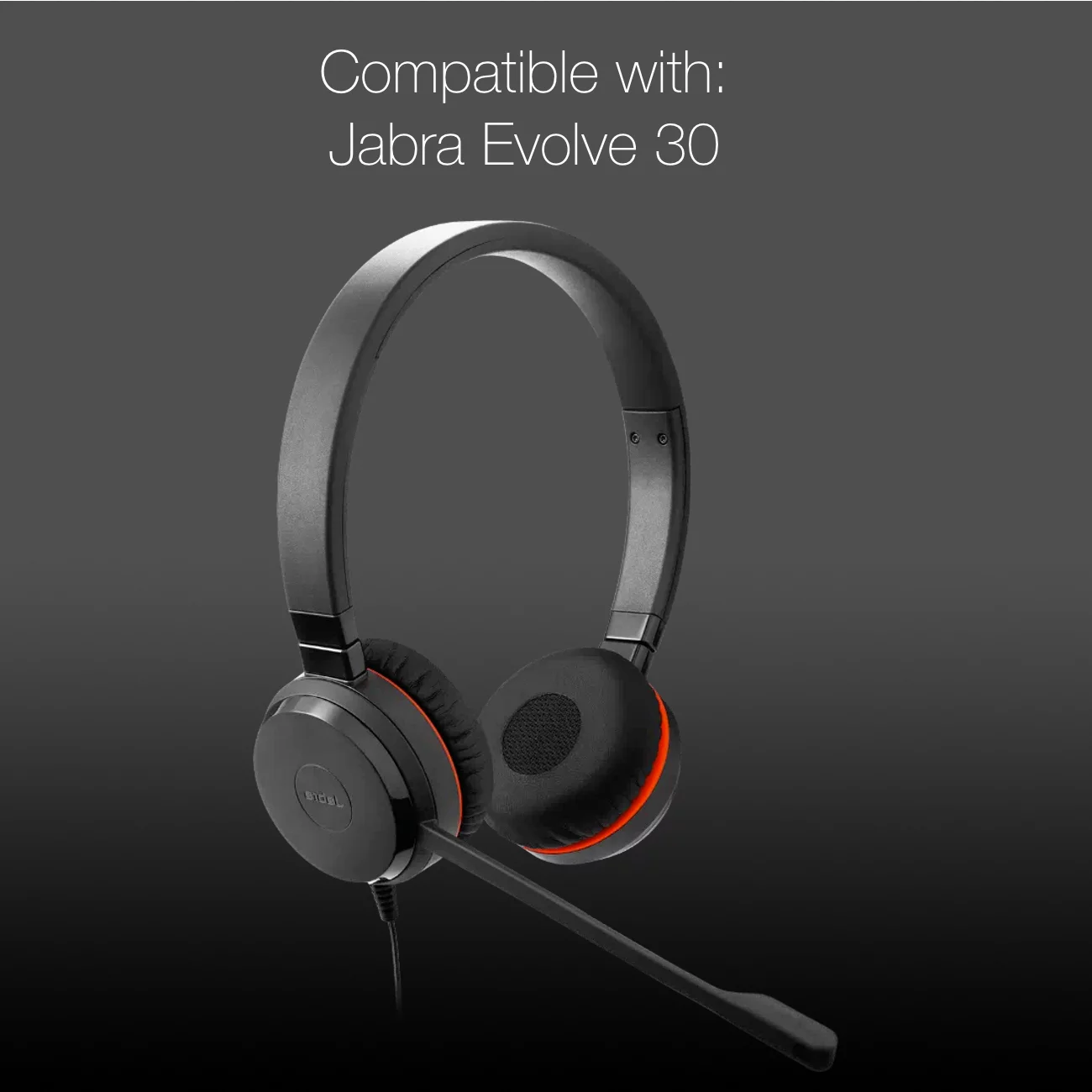 Jabra Evolve 20/30/40/65 Foam Cushion Replacement Kit, 10pc Ear Cushions, by Global Teck #GTW 6500-10