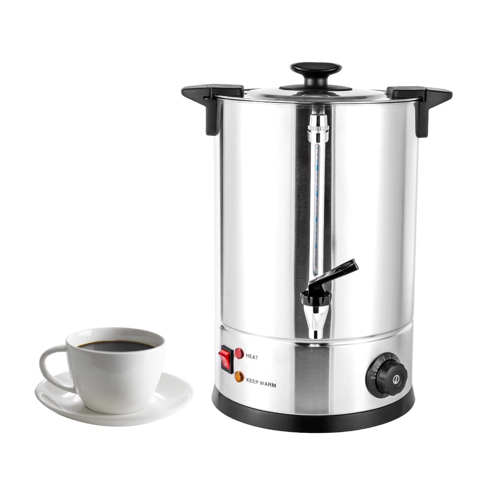 Miumaeov Commercial Grade Stainless Steel 12L Coffee Urn Coffee Maker Hot Water Urn Home