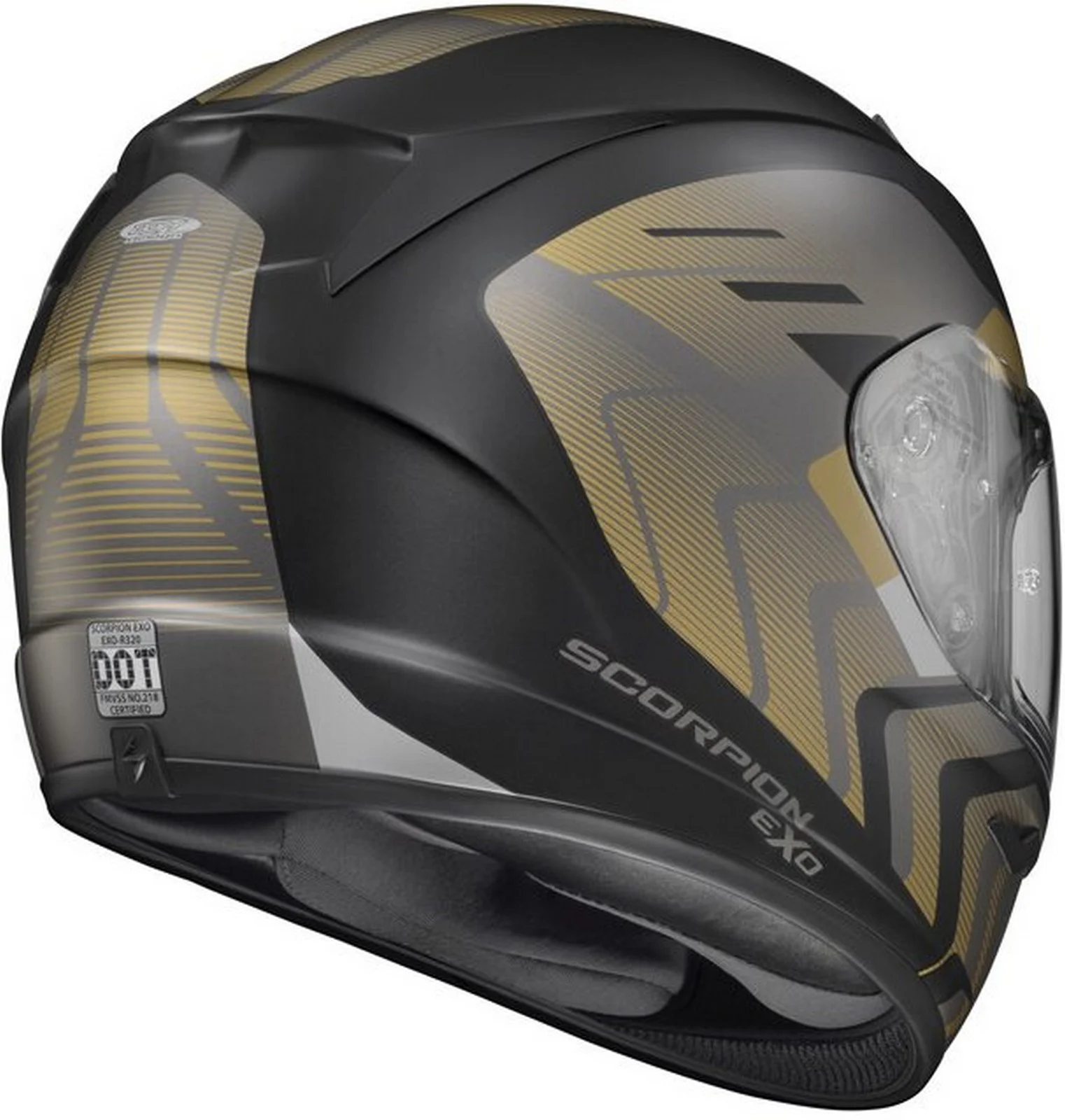 Scorpion EXO-R320 Alchemy Motorcycle Helmet Black/Gold XL