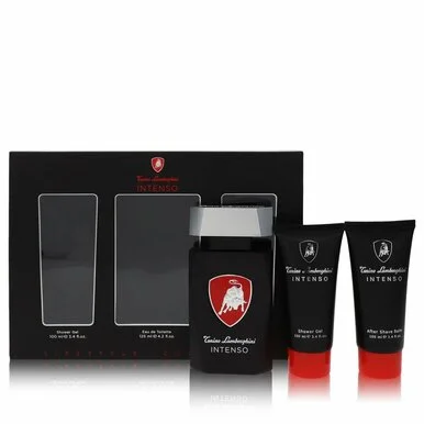 Tonino Lamborghini Intenso - 3 Pc Gift Set 4.2oz EDT Spray, 3.4oz After Shave Balm, 3.4oz Shower Gel