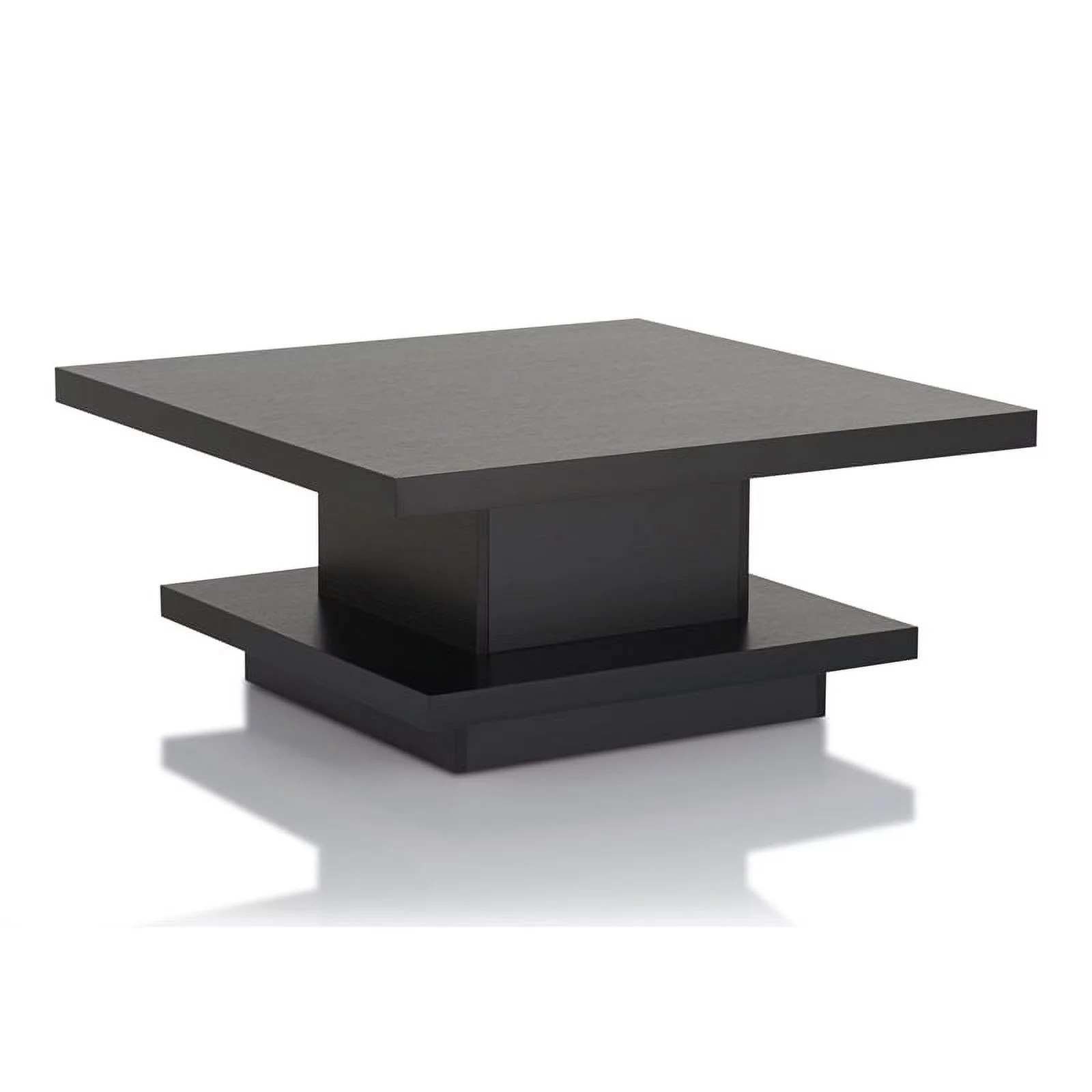 Furniture of America Carenza 3-Piece Wood Coffee Table Set in Black