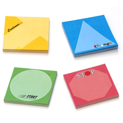 Trainers Warehouse Start/Stop/Continue/Change Sticky Notes, Set of 20