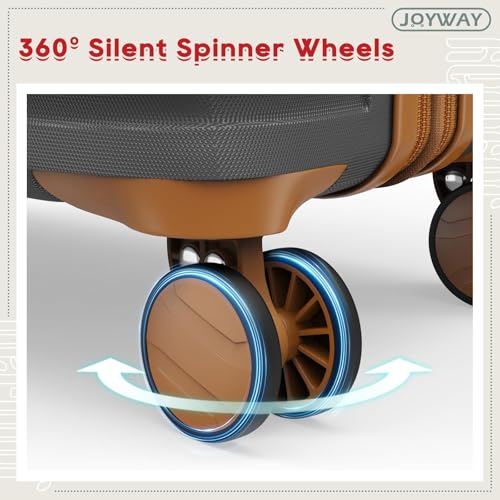 Joyway Expandable Carry on Luggage Sets Airline Approved, Lightweight Hard Shell 20 Inch Carry-on Suitcase with Spinner Wheels
