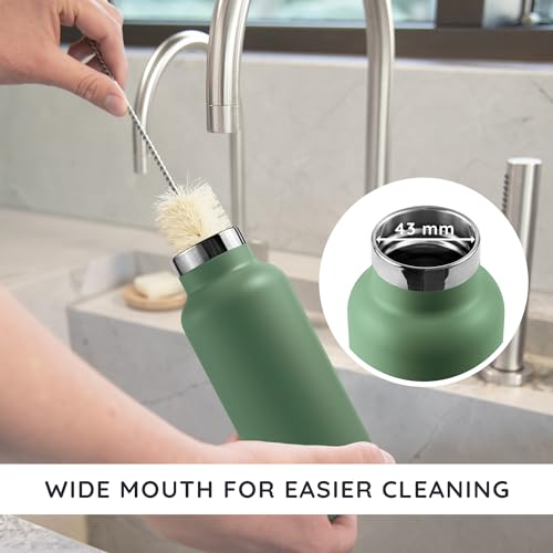 Bambaw 32 oz Water Bottle | Insulated Water Bottles | Water Bottle Stainless Steel | Insulated Travel Water Bottle | Insulated Water Bottle | Stainless Steel Water Bottles | 1 Liter Water Bottles