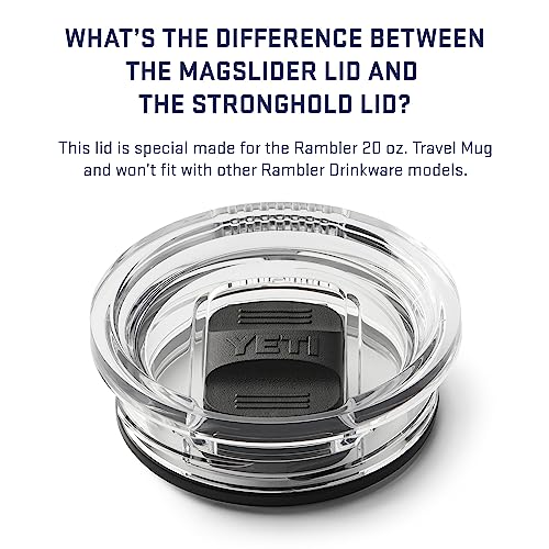 YETI Rambler 20 oz Travel Mug, Stainless Steel, Vacuum Insulated with Stronghold Lid