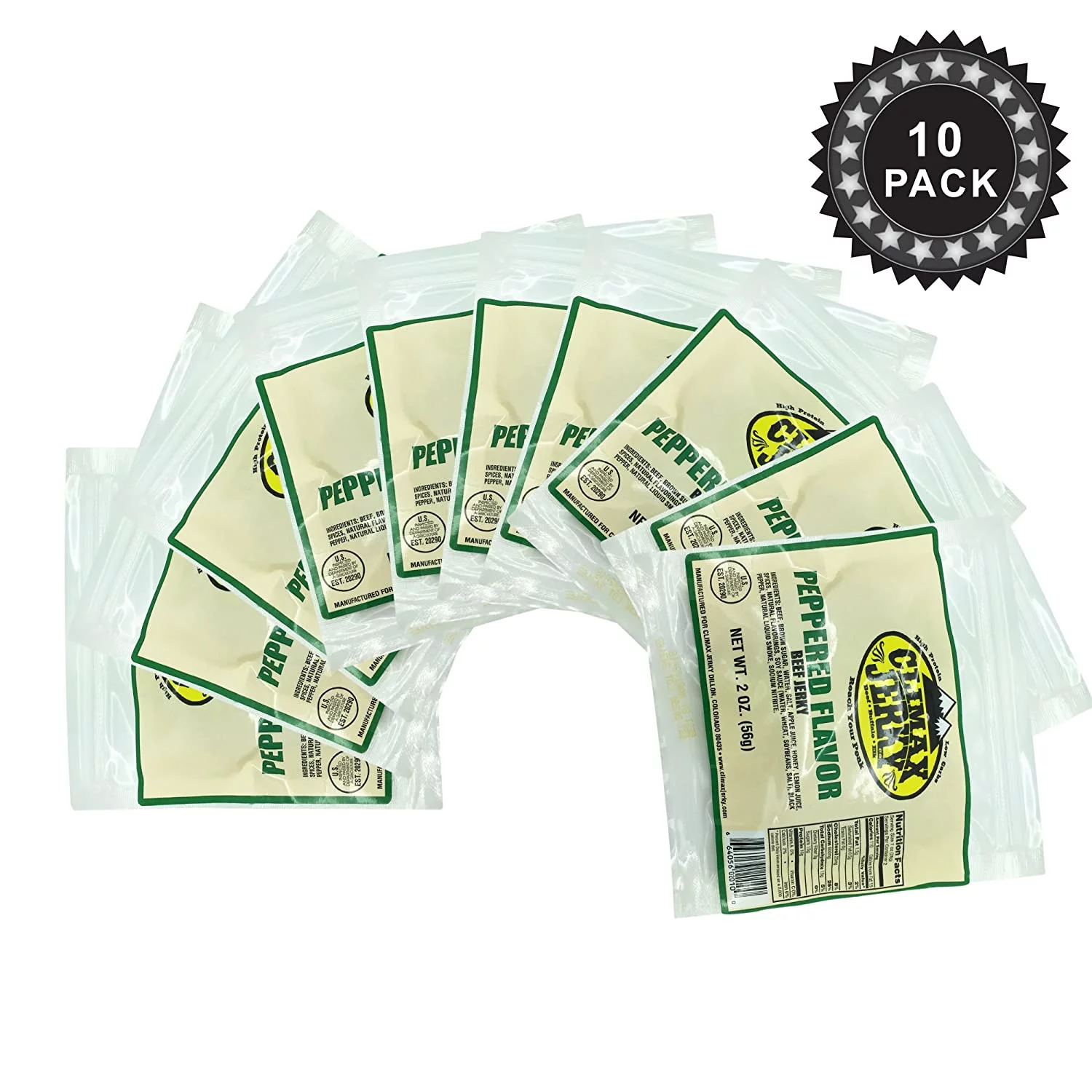 Climax Premium Beef Pepper 2 OZ. Beef Jerky