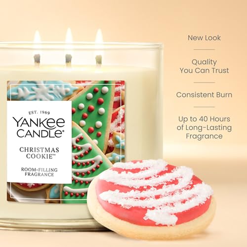 Yankee Candle Sparkling Cinnamon, Christmas Scented Candle, 22oz Large Jar with up to 150 Hour Burn Time, Giftable