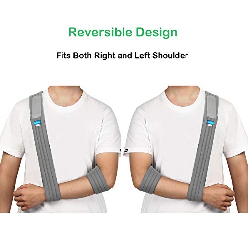 Arm Sling - Medical Support Strap for Broken & Fractured Bones - Adjustable Shoulder, Rotator Cuff Full Soft Immobilizer - For Left, Right Arm, Men Women(Simple/Lightweight/Comfortable)