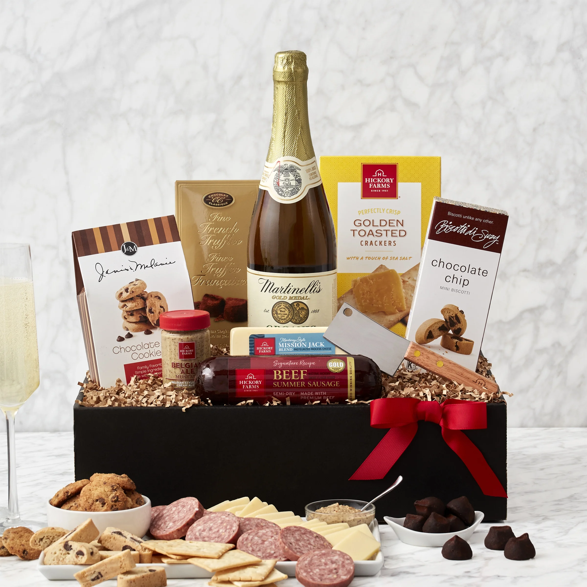 The Deluxe Collection Gourmet Sausage and Cheese Gift Basket | Christmas Gift Idea