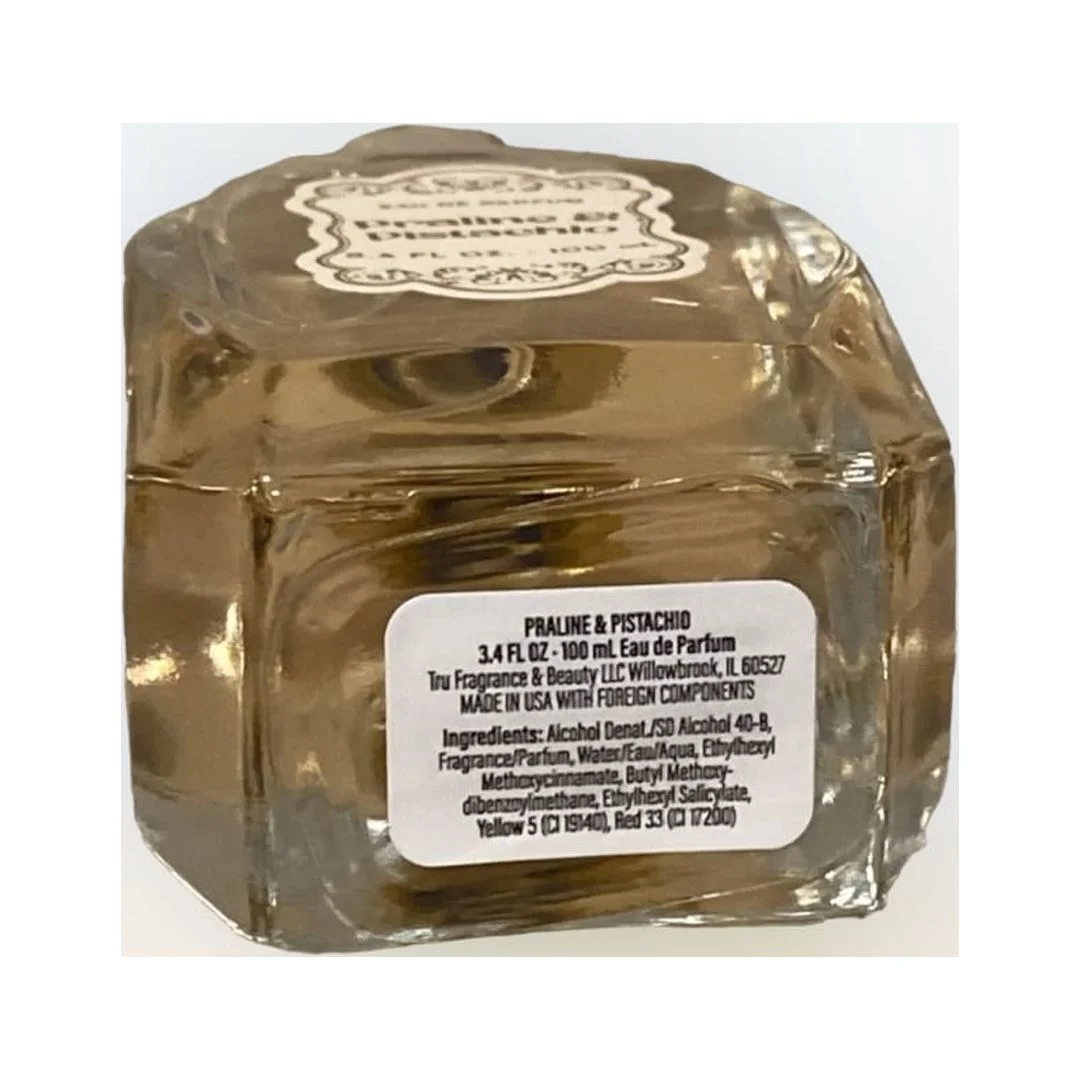 Tru Fragrance Praline & Pistachio Eau De Parfum 3.4 fl oz 100ml