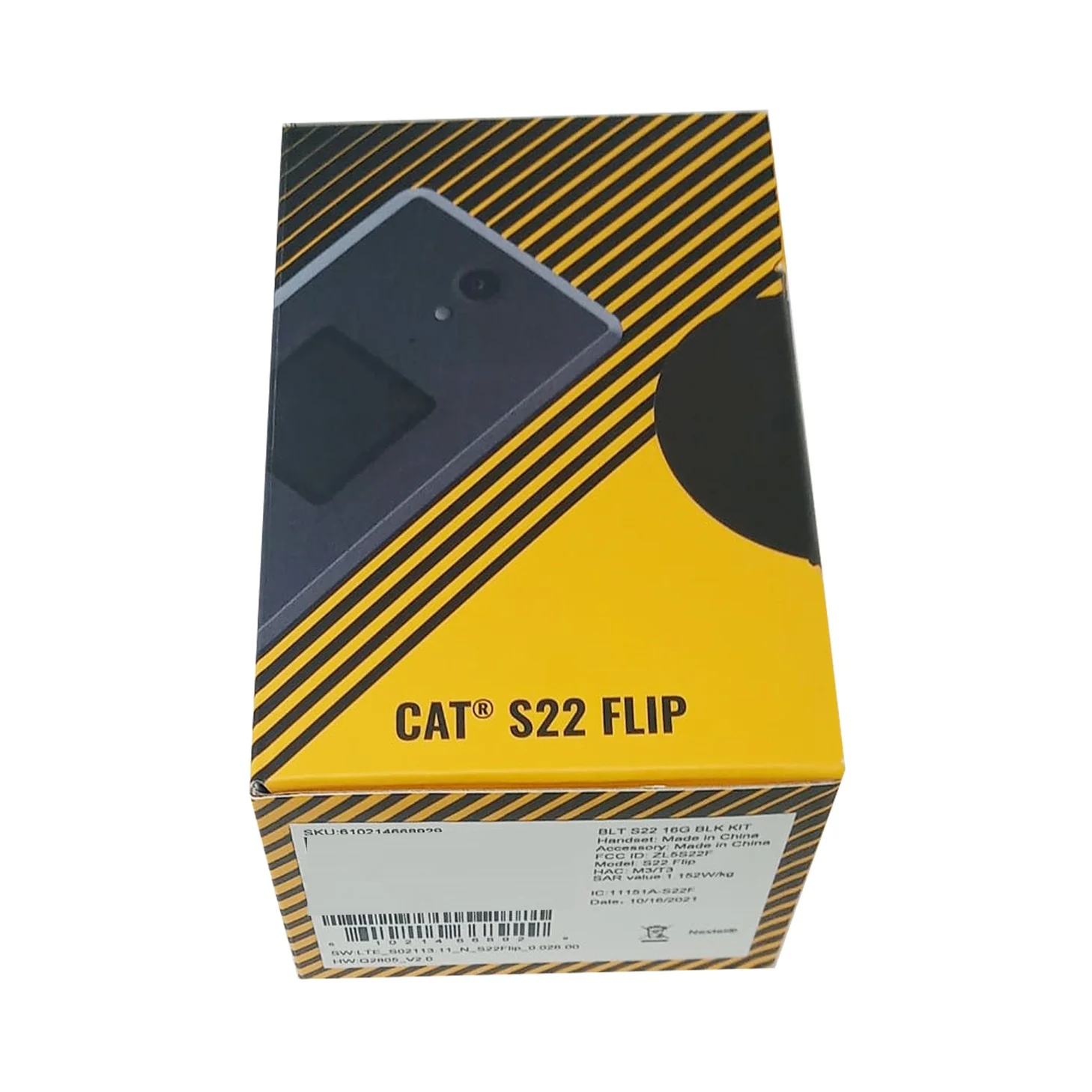 Cat S22 IP68 16GB 4G LTE GSM Unlocked 2GB RAM Rugged Flip phone Black NEW