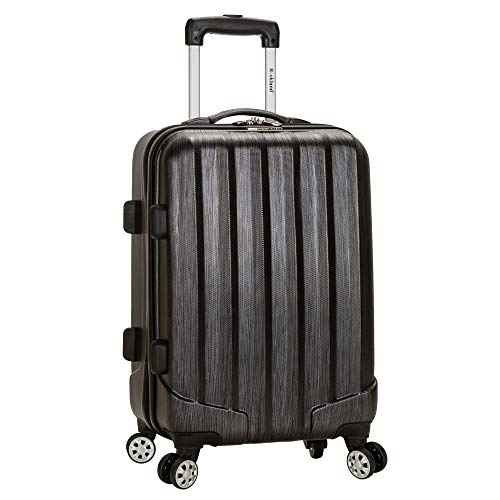 Rockland Melbourne Hardside Expandable Luggage with Spinner Wheels, 2TONENAVY, 2 Piece (20/28)