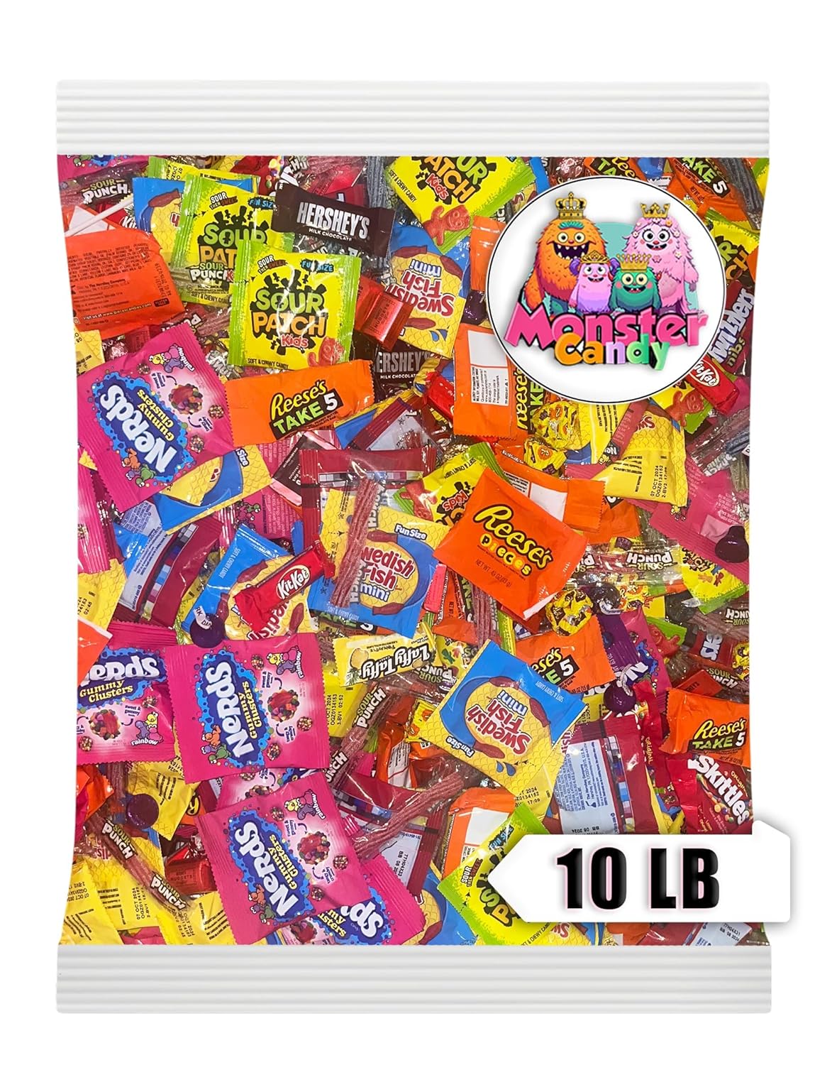 Chocolate and Candy Party Favor Candy Mix - 10 lb Pinata Stuffers Candy Bulk - Goodie Bag Stuffers for Kids Party Favors - Chocolate Candy Variety Pack Bulk - Bulk Candy Individually Wrapped Candies