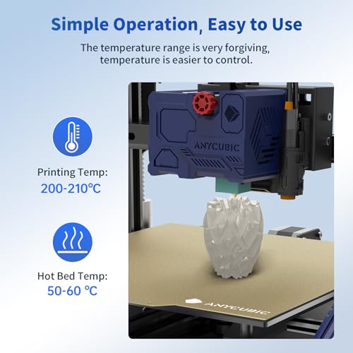 ANYCUBIC PLA+ 3D Printer Filament Bundle, PLA Plus 1.75mm Dimensional Accuracy +/- 0.02mm, Fit Most FDM 3D Printers, 1KG Spool, 2KG Gray+Gray