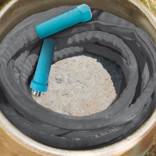 Aqua Joe Superlight 100ft Fiberjacket Max Garden Hose, 5/8