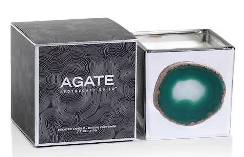 THISTLE ZODAX Silver Agate 8 oz Scented Jar Candle