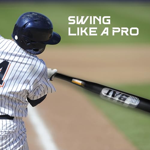 30in Baseball Bat, Alloy Steel Heavy Duty Weighted Baseball Bat, Metal Bats Black, 2in Barrel