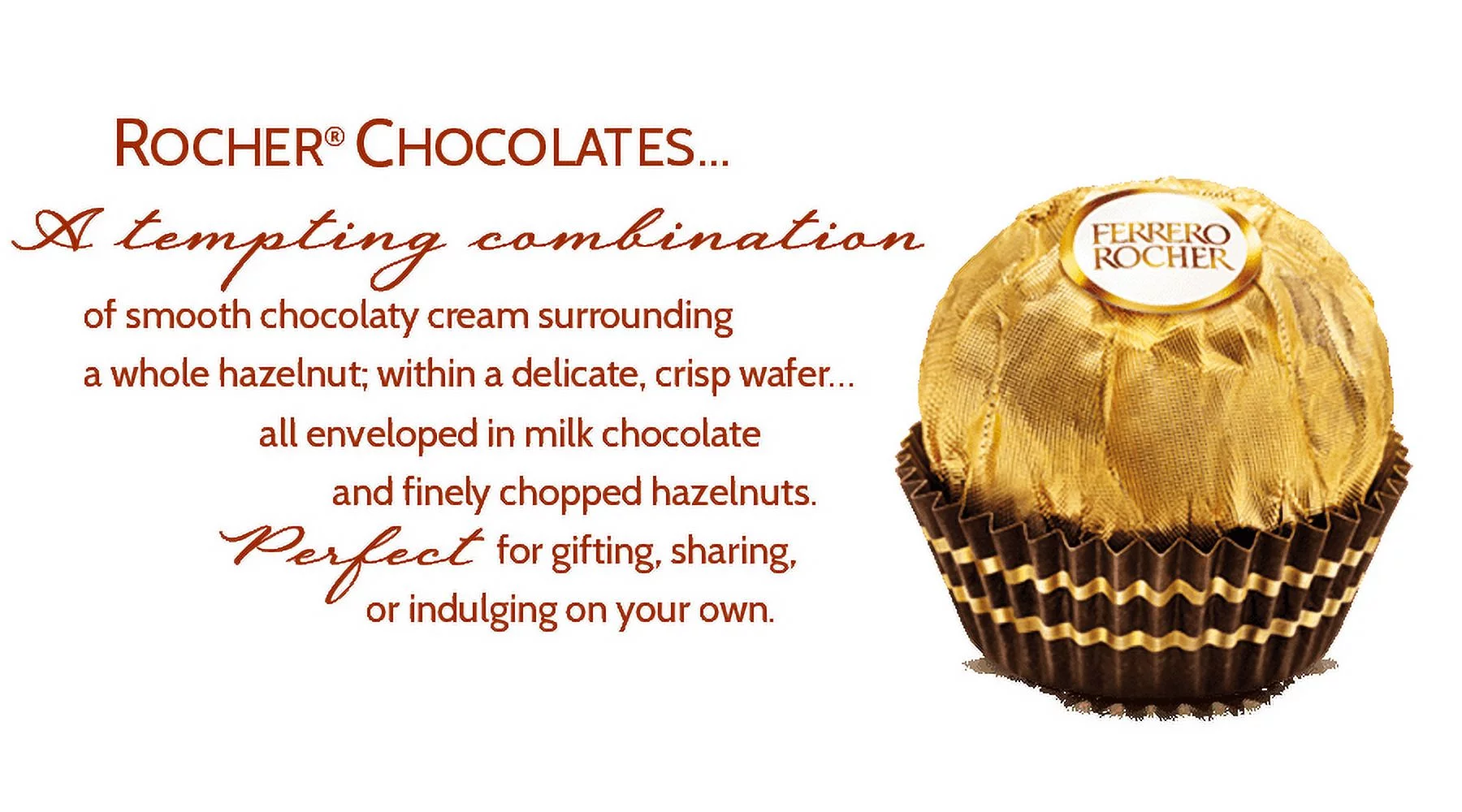 Ferrero Rocher 3 Piece Package, 1.3 Oz, (Pack of 12)