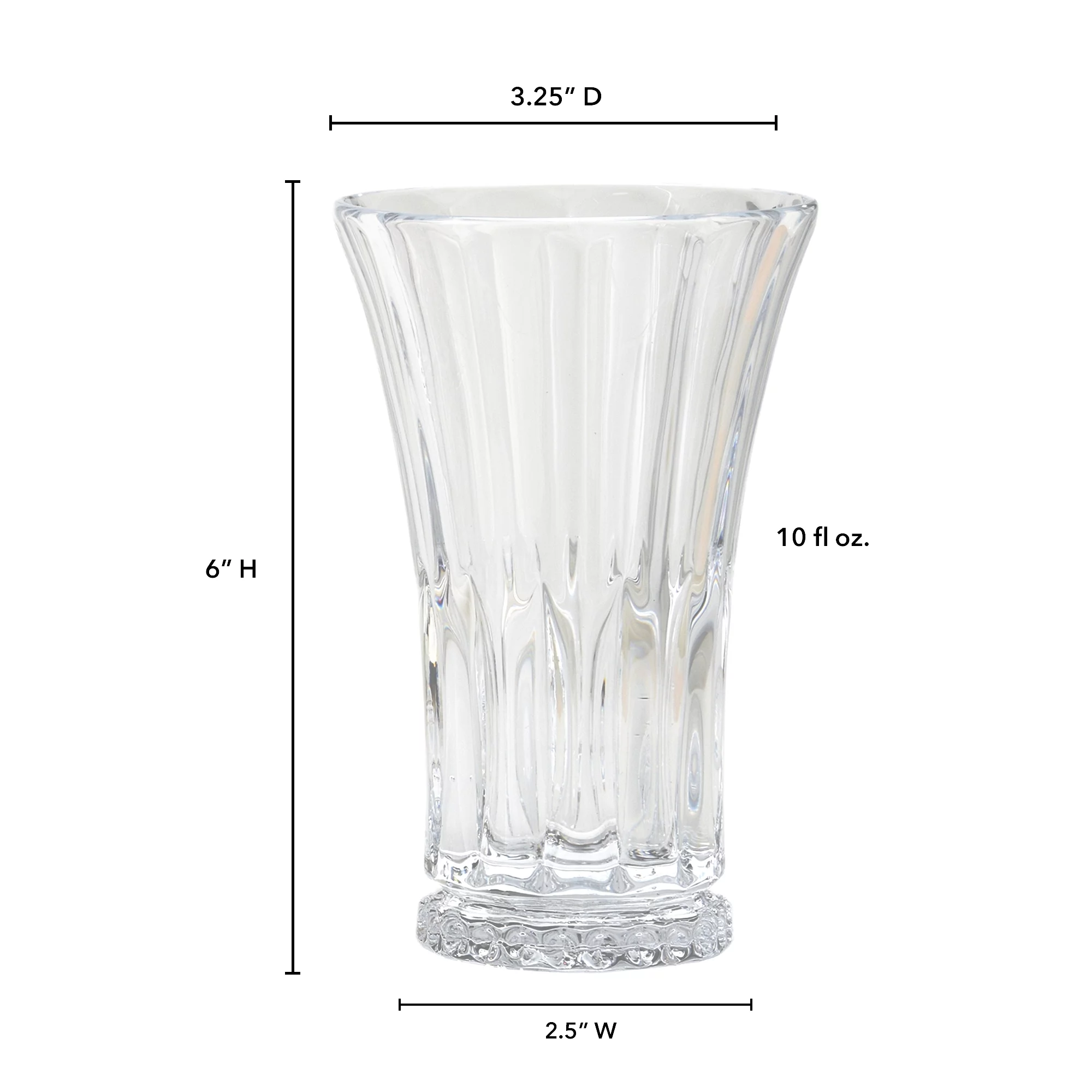 Tulip Highball Glasses- Set of 6