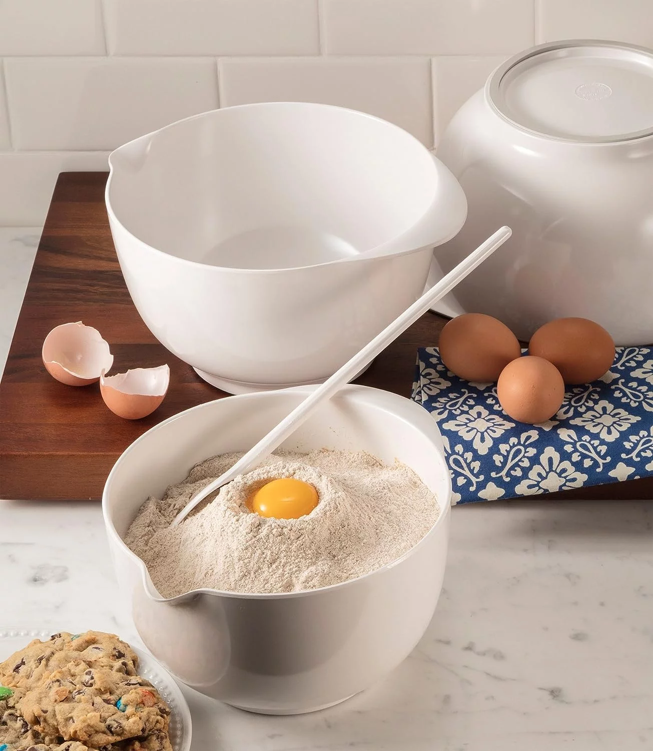 Gourmac Mixing Bowls, 3-Piece Set, Red (3234RD)