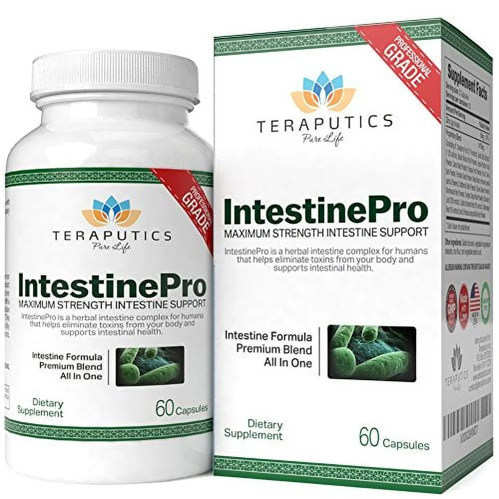 IntestinePro 10-Day Intestine Cleanse for Humans with NON-GMO Wormwood NEW