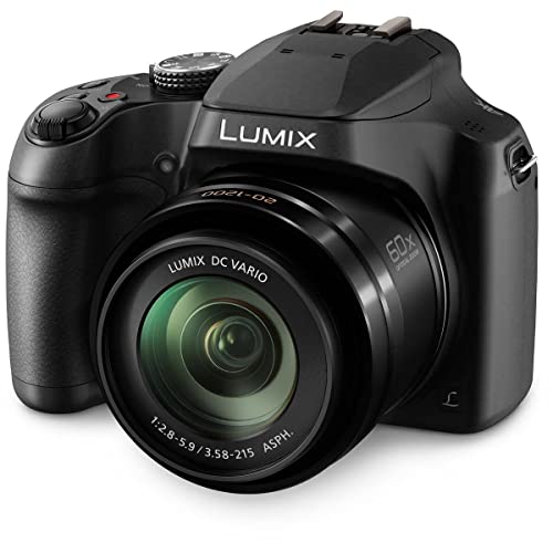 Panasonic LUMIX FZ80D Compact Camera with 20-1200mm Zoom Lens, Point and Shoot Digital Camera with 4K Video/Photo Recording and Power Optical Image Stabilizer - DC-FZ80D