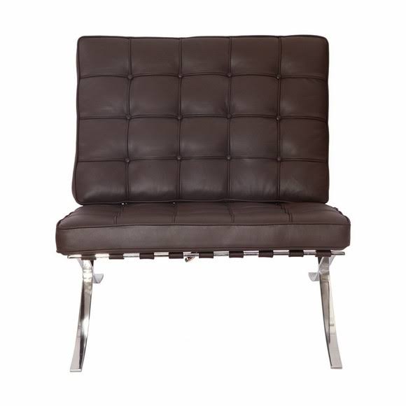 Barcelona Chair Replica Brown